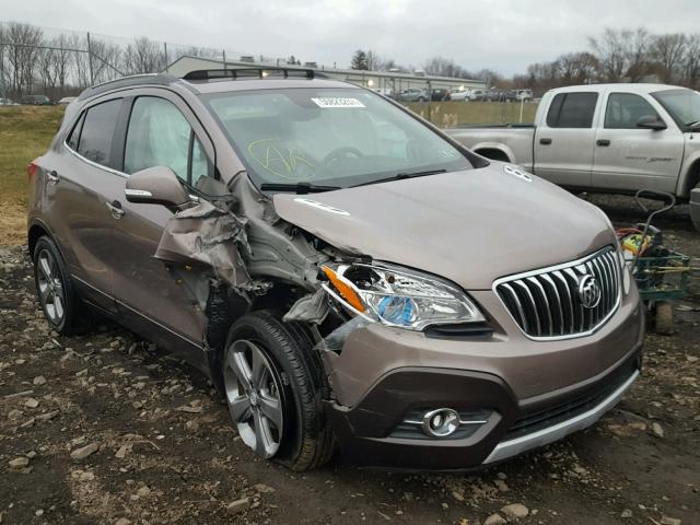 KL4CJGSB1EB785572 - 2014 BUICK ENCORE BROWN photo 1