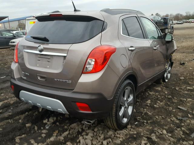 KL4CJGSB1EB785572 - 2014 BUICK ENCORE BROWN photo 4