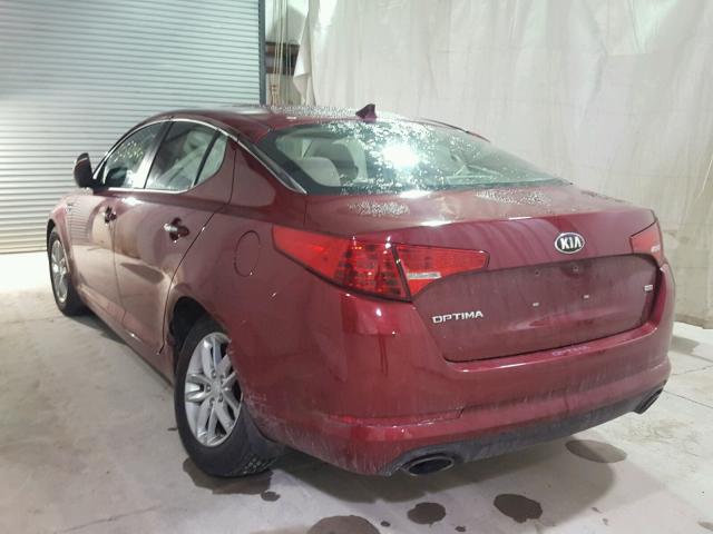 5XXGM4A73DG197398 - 2013 KIA OPTIMA LX RED photo 3