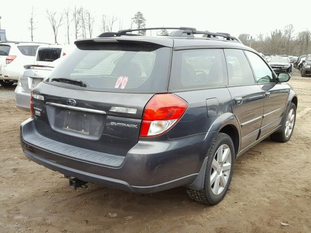 4S4BP62C287356513 - 2008 SUBARU OUTBACK 2. GRAY photo 4