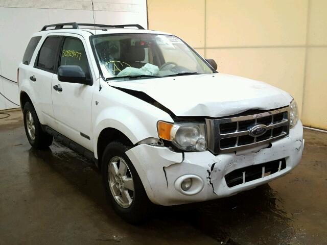 1FMCU03178KB91675 - 2008 FORD ESCAPE XLT WHITE photo 1