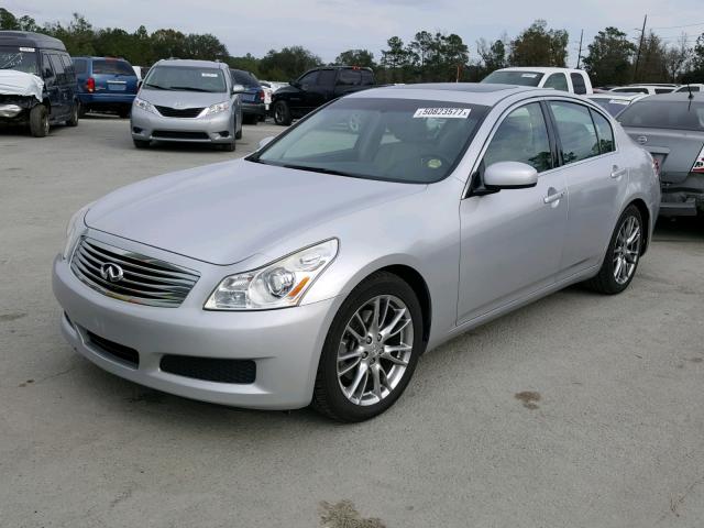 JNKBV61E27M714673 - 2007 INFINITI G35 SILVER photo 2