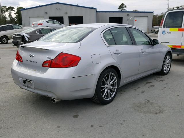 JNKBV61E27M714673 - 2007 INFINITI G35 SILVER photo 4