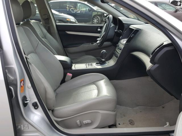 JNKBV61E27M714673 - 2007 INFINITI G35 SILVER photo 5