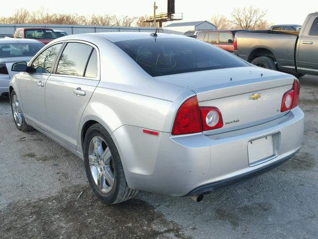 1G1ZH57B59F226218 - 2009 CHEVROLET MALIBU 1LT SILVER photo 3