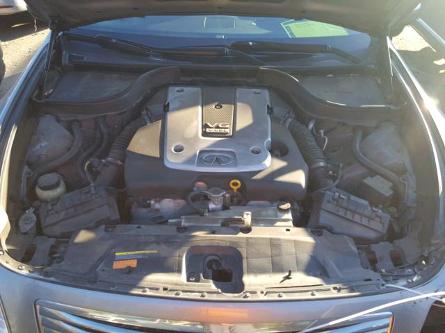 JNKCV61E09M013900 - 2009 INFINITI G37 BASE GRAY photo 7