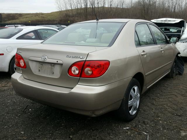 2T1BR32E77C753419 - 2007 TOYOTA COROLLA CE TAN photo 4