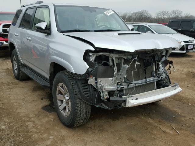 JTEBU5JR3E5184413 - 2014 TOYOTA 4RUNNER SR SILVER photo 1