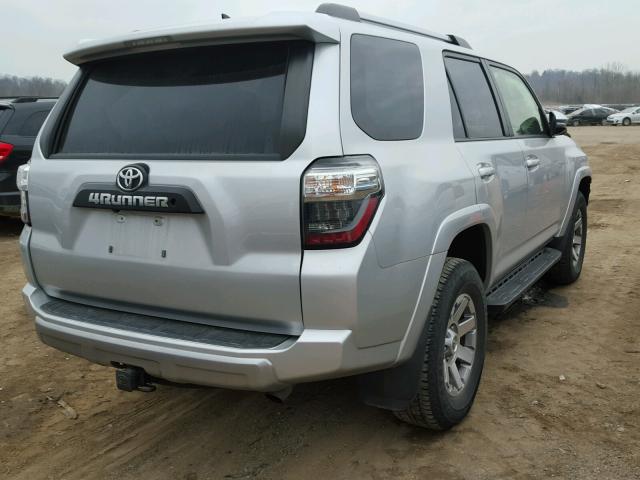 JTEBU5JR3E5184413 - 2014 TOYOTA 4RUNNER SR SILVER photo 4