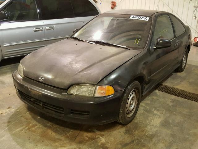 2HGEJ2121RH519132 - 1994 HONDA CIVIC DX BLACK photo 2