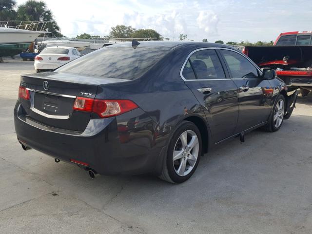 JH4CU2F62EC004757 - 2014 ACURA TSX TECH GRAY photo 4