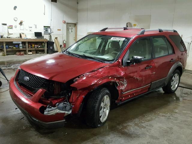 1FMZK01126GA20948 - 2006 FORD FREESTYLE RED photo 2