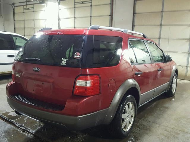 1FMZK01126GA20948 - 2006 FORD FREESTYLE RED photo 4