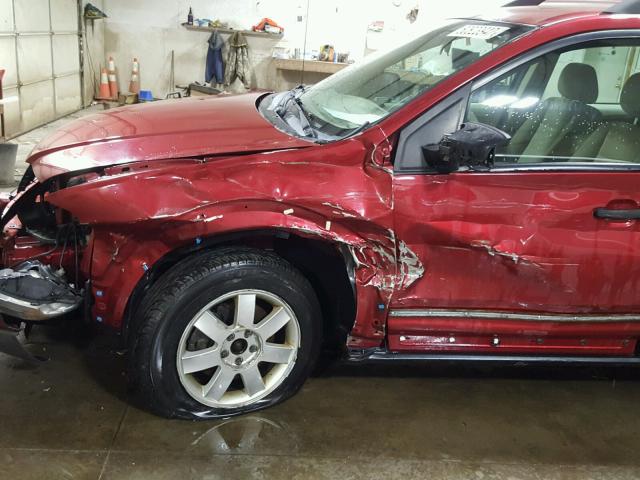 1FMZK01126GA20948 - 2006 FORD FREESTYLE RED photo 9