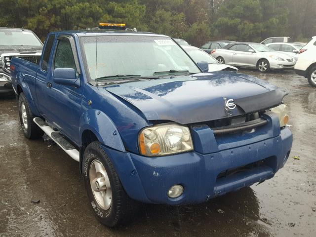 1N6ED26Y92C326283 - 2002 NISSAN FRONTIER K BLUE photo 1