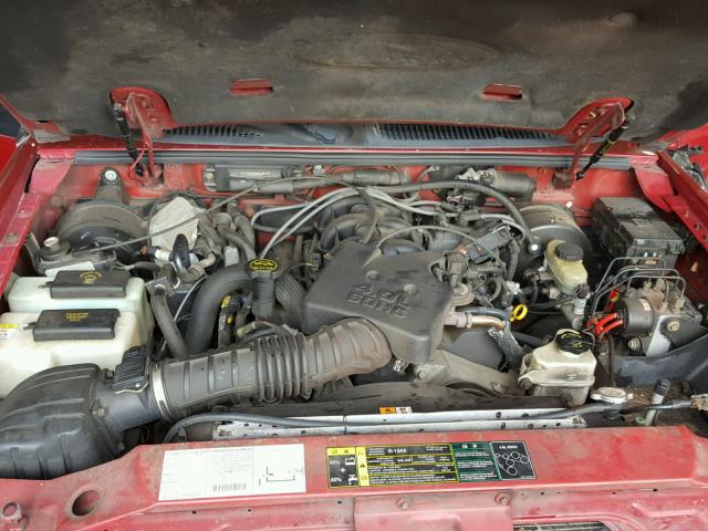 1FMZU77E63UA32370 - 2003 FORD EXPLORER S RED photo 7