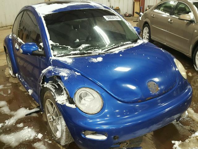 3VWCR31C04M422802 - 2004 VOLKSWAGEN NEW BEETLE BLUE photo 1