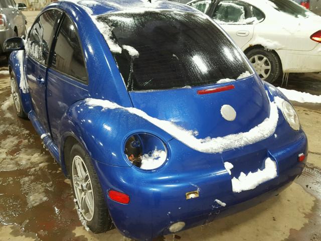 3VWCR31C04M422802 - 2004 VOLKSWAGEN NEW BEETLE 蓝色 照片 3