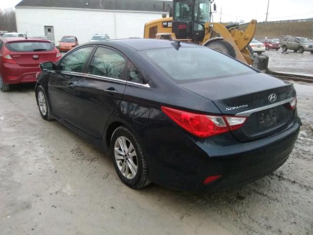 5NPEB4AC5EH887329 - 2014 HYUNDAI SONATA GLS BLUE photo 3