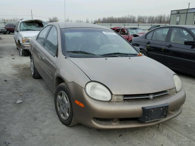 1B3ES46C6YD571426 - 2000 DODGE NEON BASE BROWN photo 1