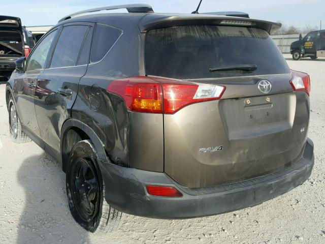 2T3ZFREVXEW082112 - 2014 TOYOTA RAV4 LE TAN photo 3