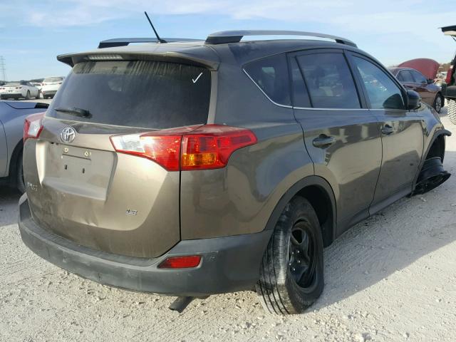 2T3ZFREVXEW082112 - 2014 TOYOTA RAV4 LE TAN photo 4