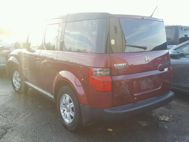 5J6YH18798L007567 - 2008 HONDA ELEMENT EX MAROON photo 3