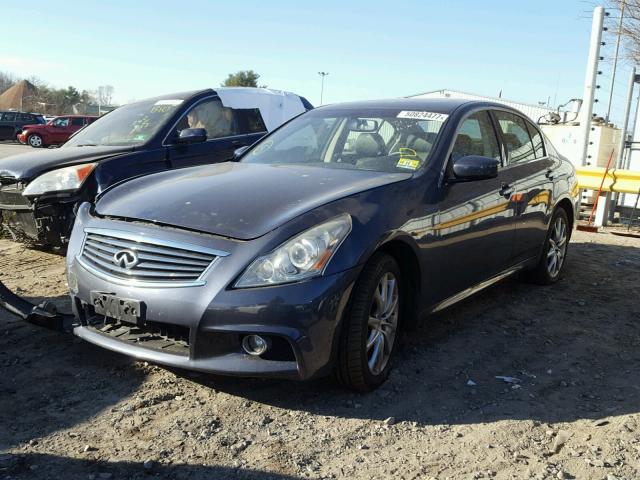 JN1CV6AR8CM671303 - 2012 INFINITI G37 BLUE photo 2