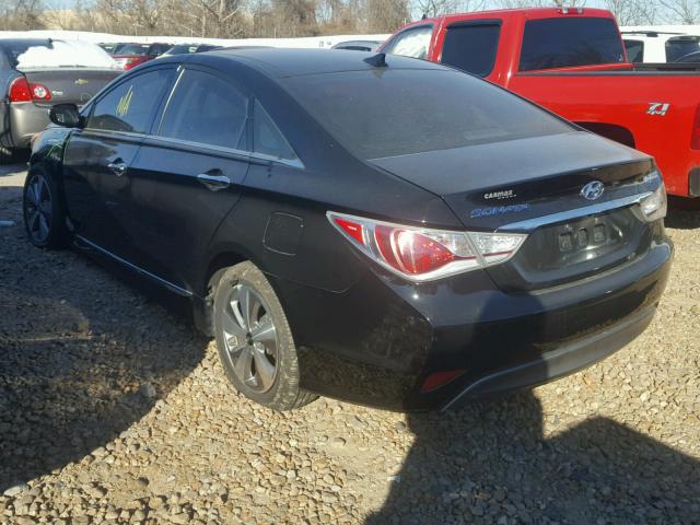 KMHEC4A48CA038611 - 2012 HYUNDAI SONATA HYB BLACK photo 3