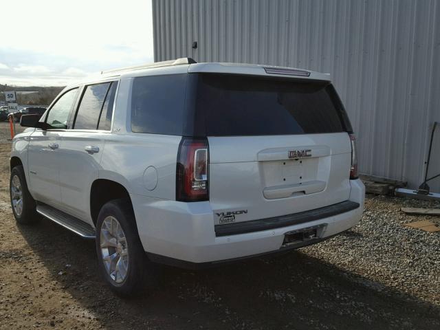 1GKS2BKC4FR153947 - 2015 GMC YUKON SLT WHITE photo 3