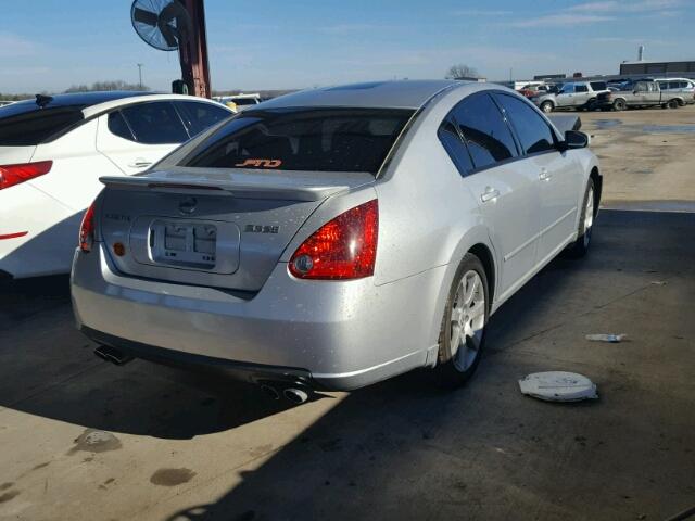 1N4BA41E27C835376 - 2007 NISSAN MAXIMA SE SILVER photo 4