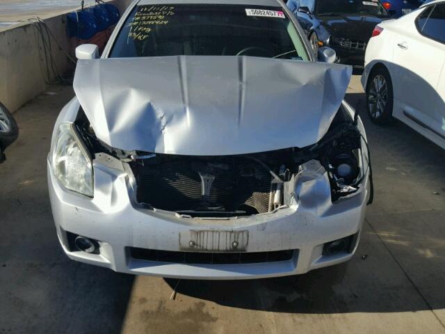 1N4BA41E27C835376 - 2007 NISSAN MAXIMA SE SILVER photo 9