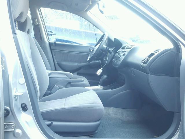 2HGES16525H515756 - 2005 HONDA CIVIC LX SILVER photo 5