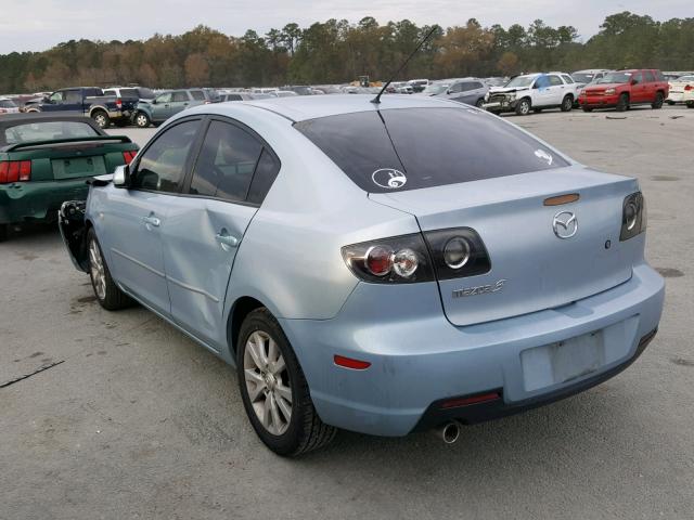 JM1BK32F671635881 - 2007 MAZDA 3 I BLUE photo 3