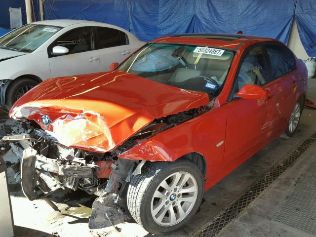 WBAVA33597KX78806 - 2007 BMW 328 I RED photo 2