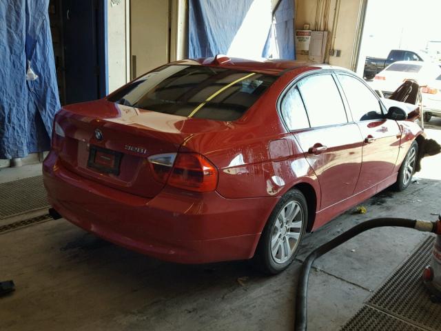 WBAVA33597KX78806 - 2007 BMW 328 I RED photo 4