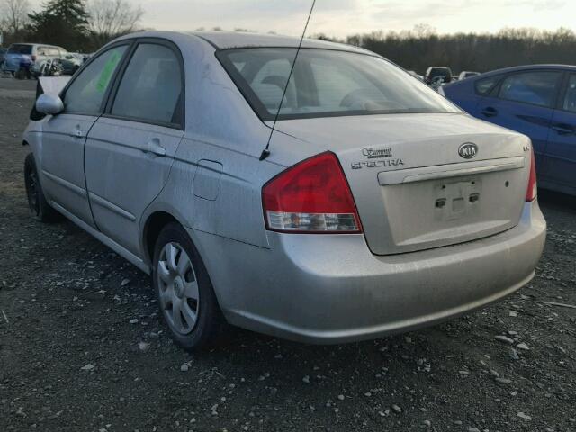 KNAFE221895604390 - 2009 KIA SPECTRA EX SILVER photo 3