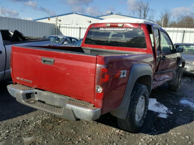 1GCDT136468136513 - 2006 CHEVROLET COLORADO RED photo 4