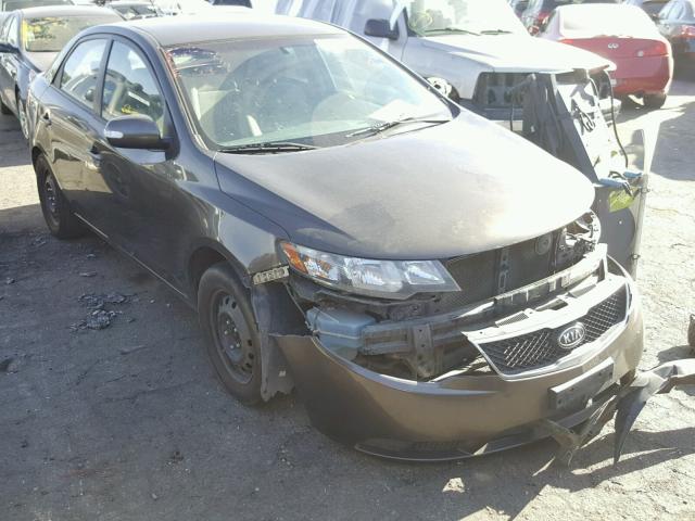 KNAFU4A23A5115621 - 2010 KIA FORTE EX BROWN photo 1