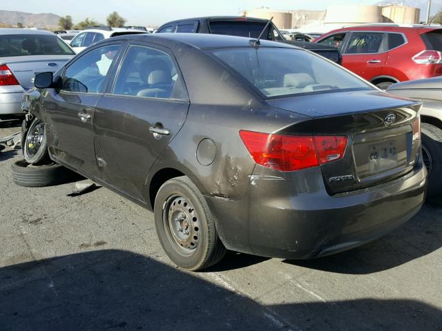 KNAFU4A23A5115621 - 2010 KIA FORTE EX BROWN photo 3