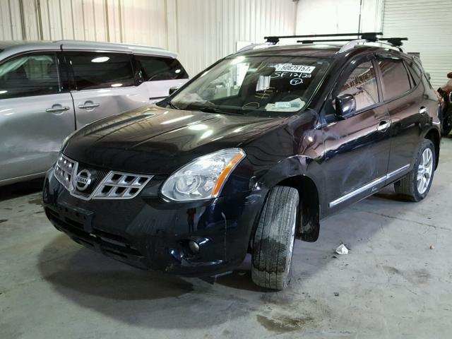 JN8AS5MV2DW141743 - 2013 NISSAN ROGUE S BLACK photo 2