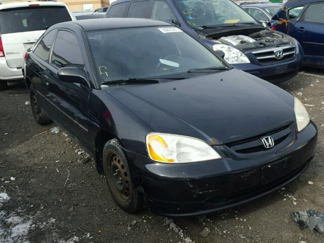 1HGEM21572L817131 - 2002 HONDA CIVIC LX BLACK photo 1