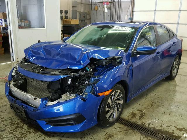 19XFC2F75GE033790 - 2016 HONDA CIVIC EX BLUE photo 2