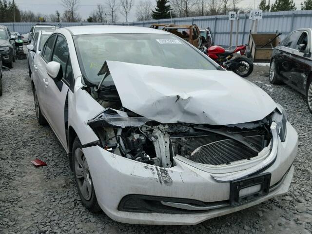 2HGFB2F40EH023616 - 2014 HONDA CIVIC LX WHITE photo 1