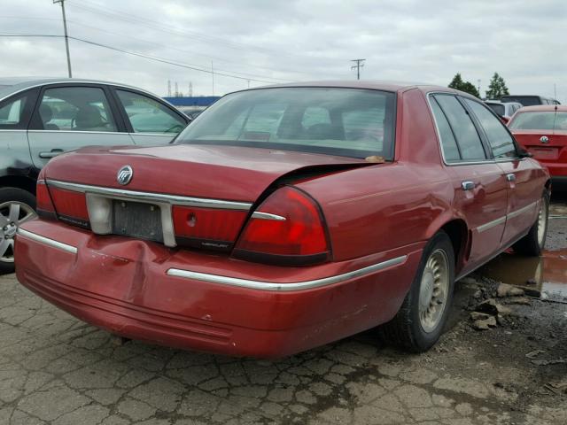 2MEFM75W8XX709600 - 1999 MERCURY GRAND MARQ RED photo 4