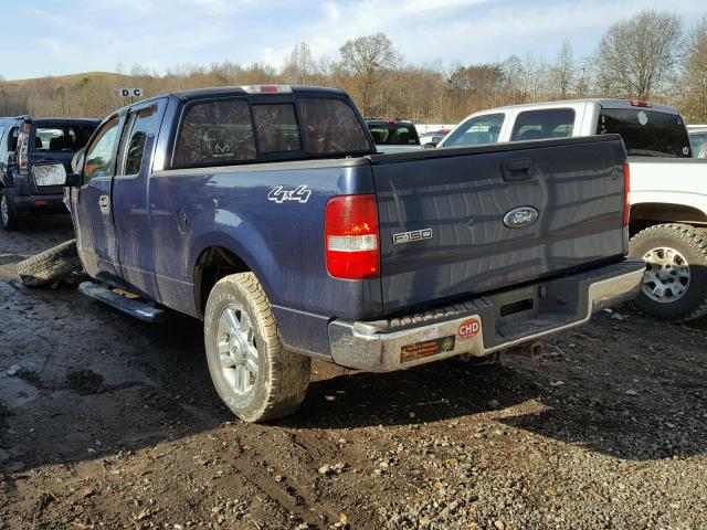 1FTPX14V16NB41984 - 2006 FORD F150 BLUE photo 3