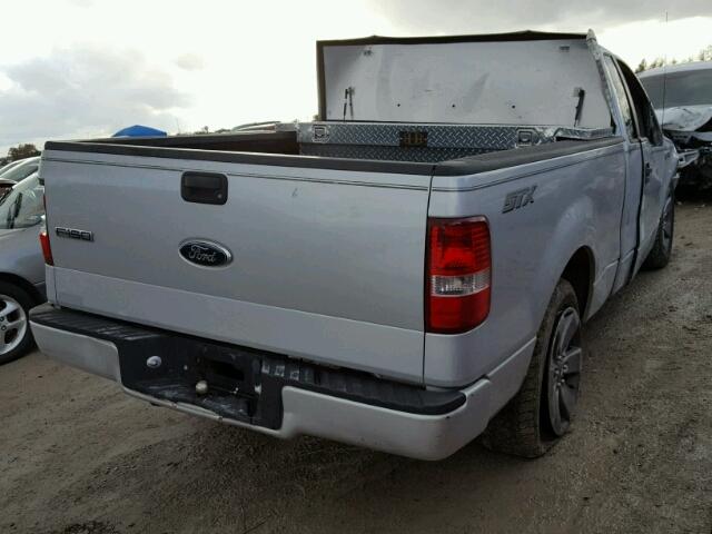 1FTRF12237NA12733 - 2007 FORD F150 GRAY photo 4