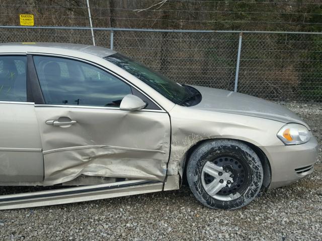 2G1WA5EKXA1212112 - 2010 CHEVROLET IMPALA LS BEIGE photo 9
