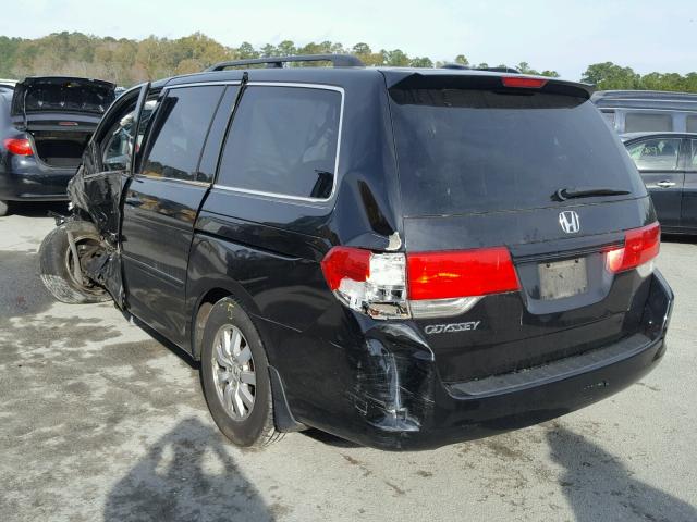 5FNRL3H70AB083577 - 2010 HONDA ODYSSEY EX BLACK photo 3