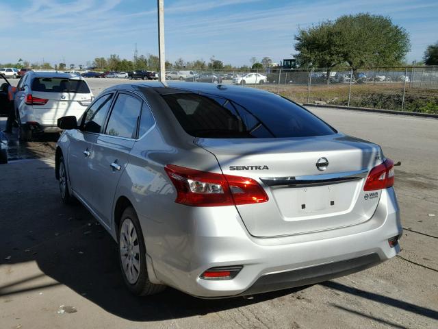 3N1AB7AP0GY211222 - 2016 NISSAN SENTRA S SILVER photo 3